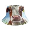 Animal digital printing bucket hat men's and women's basin hat European and American outdoor fashion sunscreen visor hat