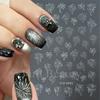 Nail Art Stickers, Japanese Romantic Laser Magic Gold And Silver Fireworks Bloom Adhesive Nail Stickers