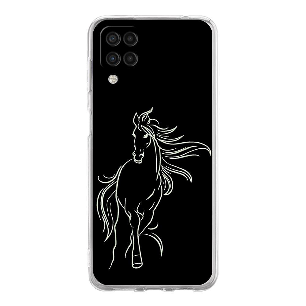 Animal Art Horse Phone Case For Samsung Galaxy A13 A33 A73 A53 A23 A51 A71 A21S A12 A31 A41 A05s A03S A15 A25 A32 5G Clear Cover