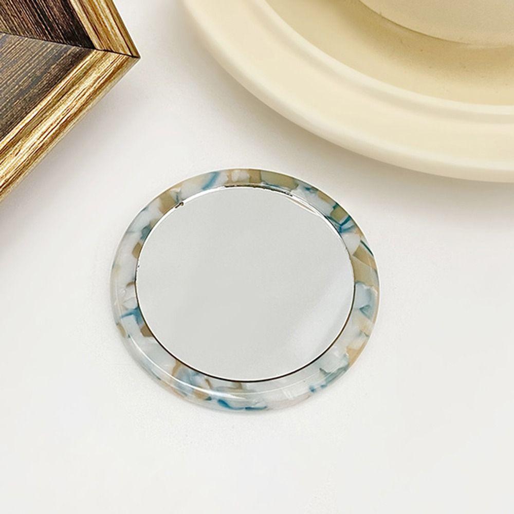Portable Cosmetic Vanity Mirror Round Beauty Mirrors Girl Lady Gift Acetate Makeup Mirror
