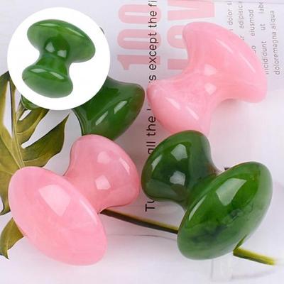 Kompaktes, pilzförmiges, wiederverwendbares Gua-Sha-Brett für Körperteile für die Augenpflege für Erwachsene, Guasha-Schaber