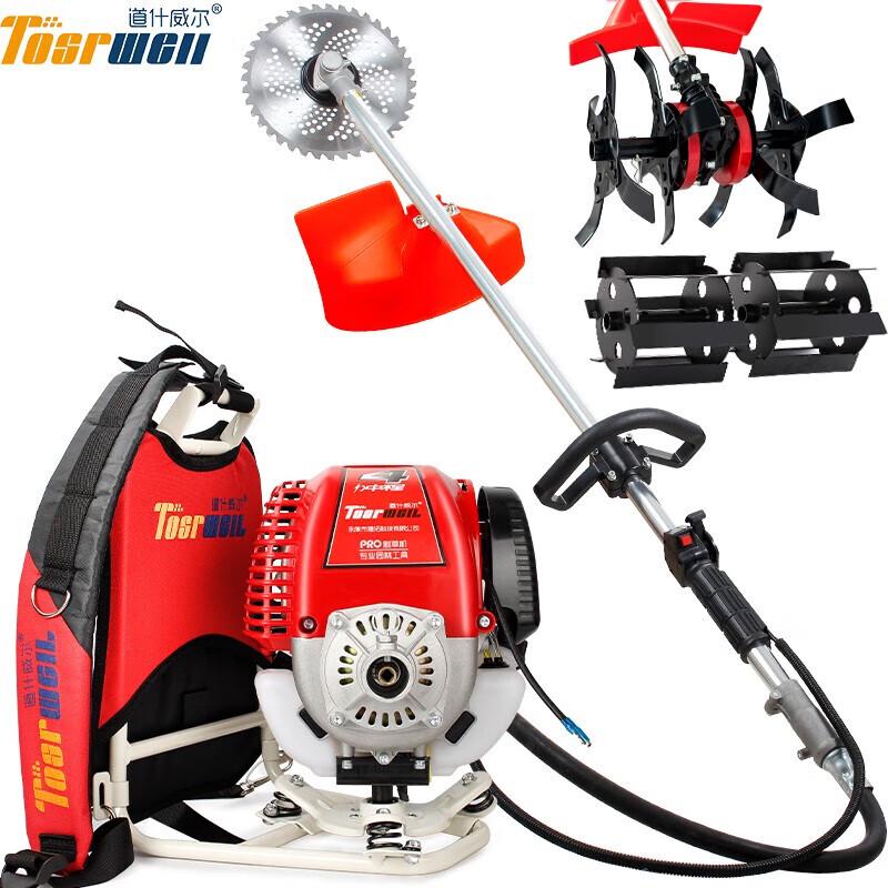 

TOSRWELL 4-Stroke Gasoline Backpack Multi-Tool Brush Cutter CN plug (adapter included) Standard