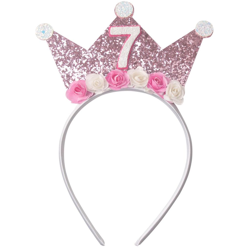 Children's Birthday Princess Crown Headband - Party Decoration Props for Girls