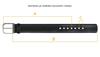 Lady Wide Leather Belt NO.2 Navy 100