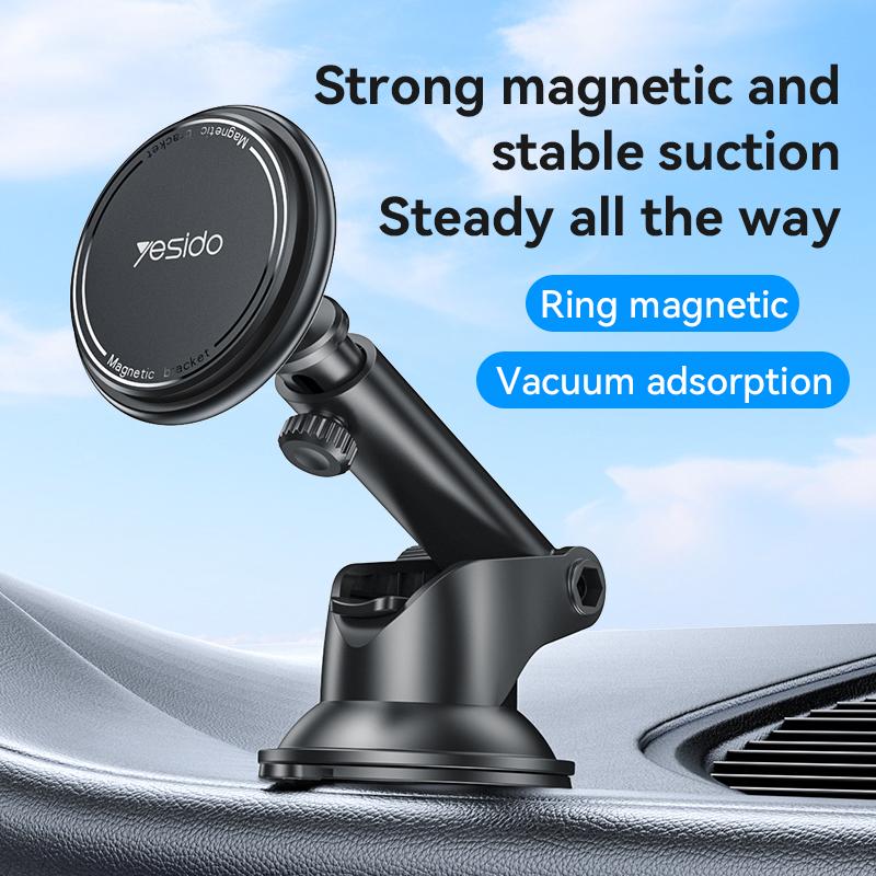 YESIDO C269 Magnetic Car Mount Holder Suction Cup Stand Bracket Extendable Arm