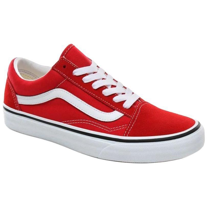 Vans Old Skool Abrasion Resistant Low top Skateboard Shoes Unisex Red VN0A4BV5JV61