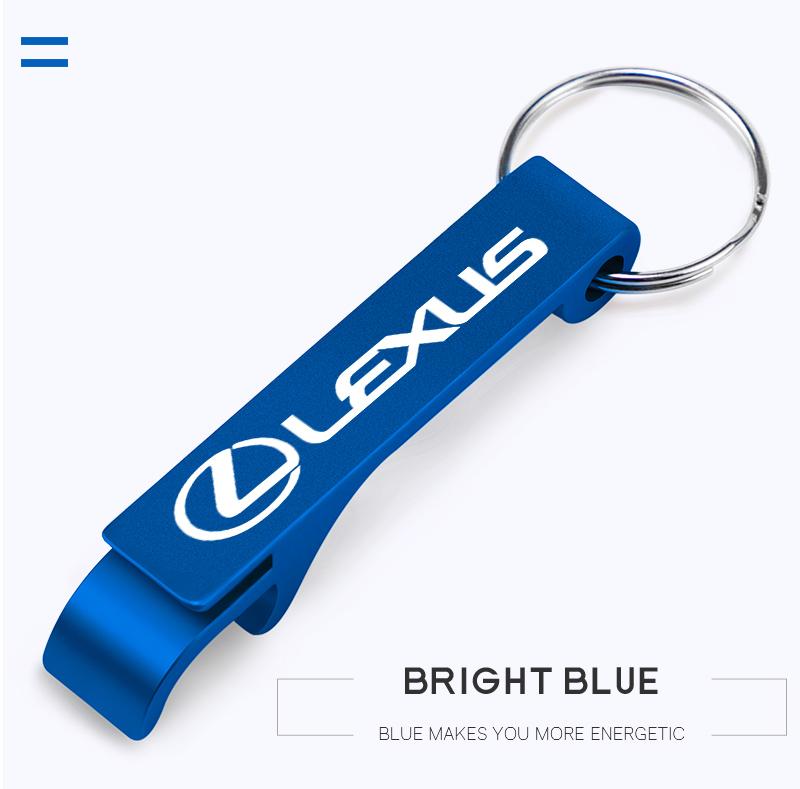 Car Logo Beer Bottle Opener Keychain Metal Key Ring For Lexus F SPORT ES RX NX LS UX LM LX GX LC RZ IS CT GS RC HS SC TX LBX IS3