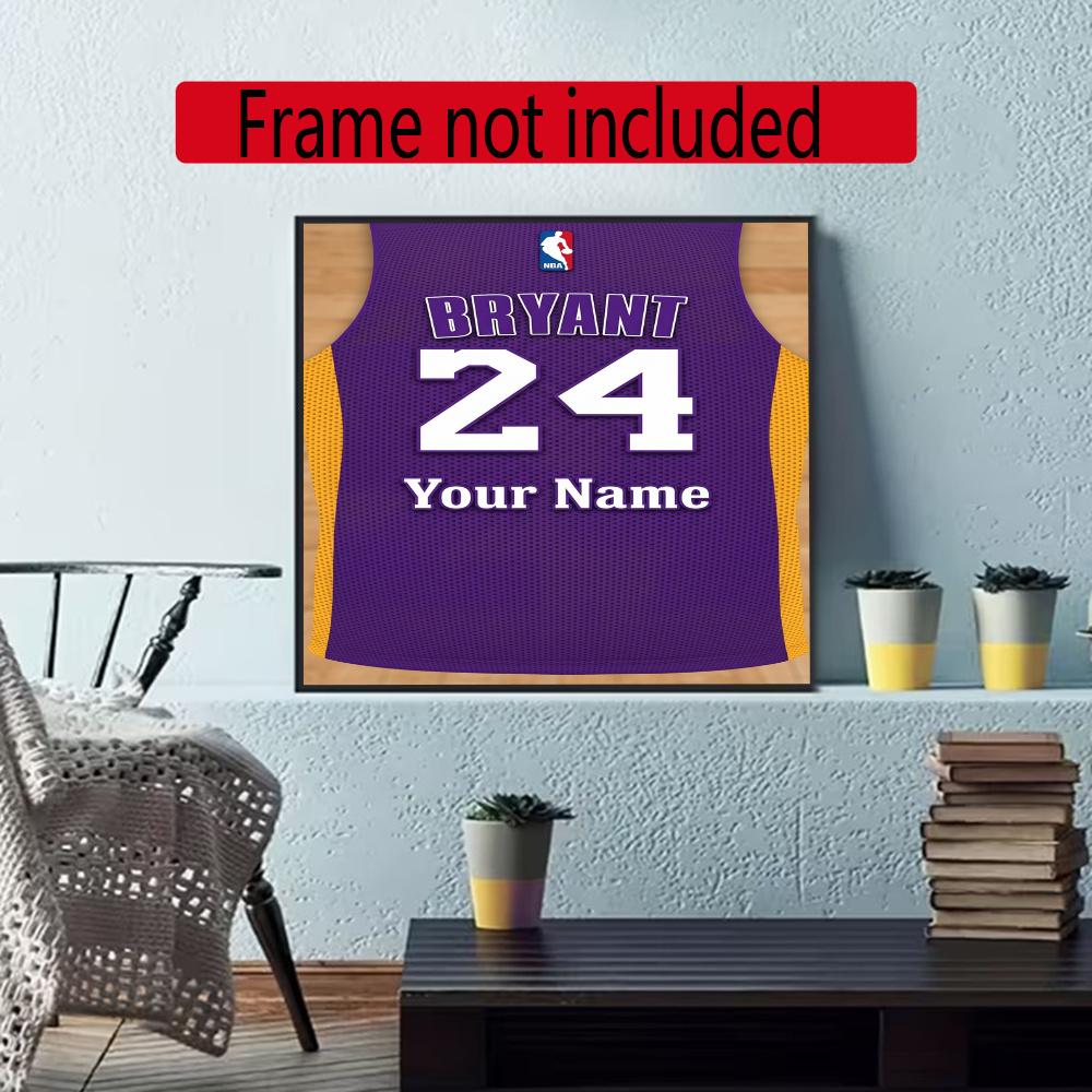 Kobe Customize Text Diamond Painting Round Diamond Mosaic Suitable For Beginners Diamond Painting Rhinestones Gift Frameless