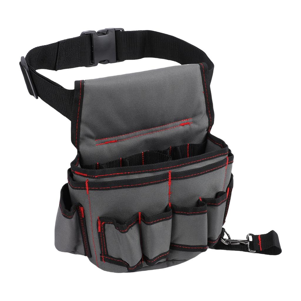Tool Belt Pouch 600D Oxford Cloth Water Proof Hard Wearing Tool Waist Bag for Electrician Repair Worker Plumber