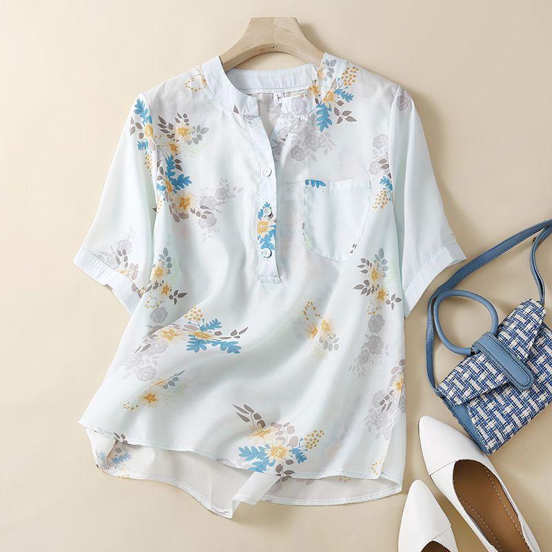 

Летняя свободная рубашка с короткими рукавами из рами, повседневная универсальная, с художественным принтом, из хлопка и льна, блузки 3XL синий