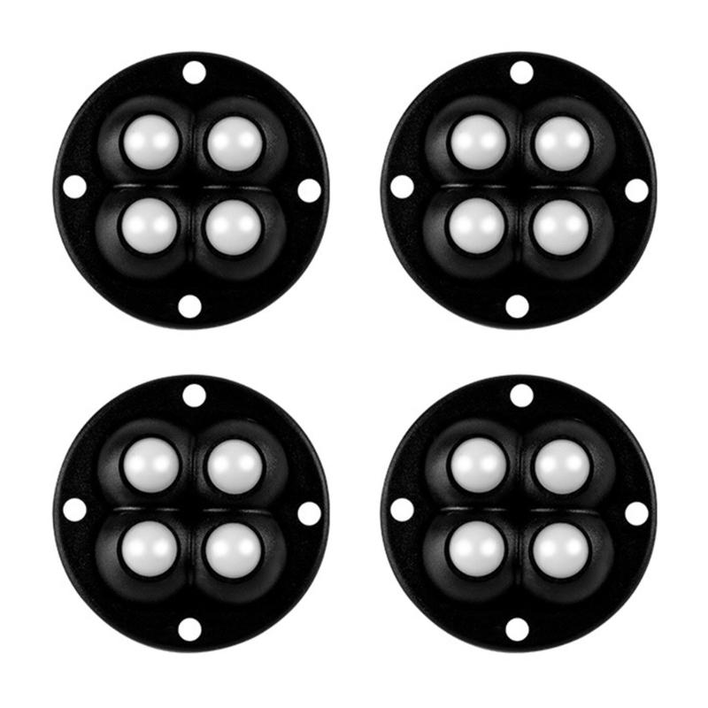 4 Pezzi Ruote Girevoli Autoadesive Mini Ruote Girevoli Ruota Universale Rotazione a 360 Gradi Pulegge per Bidone Pattumiera
