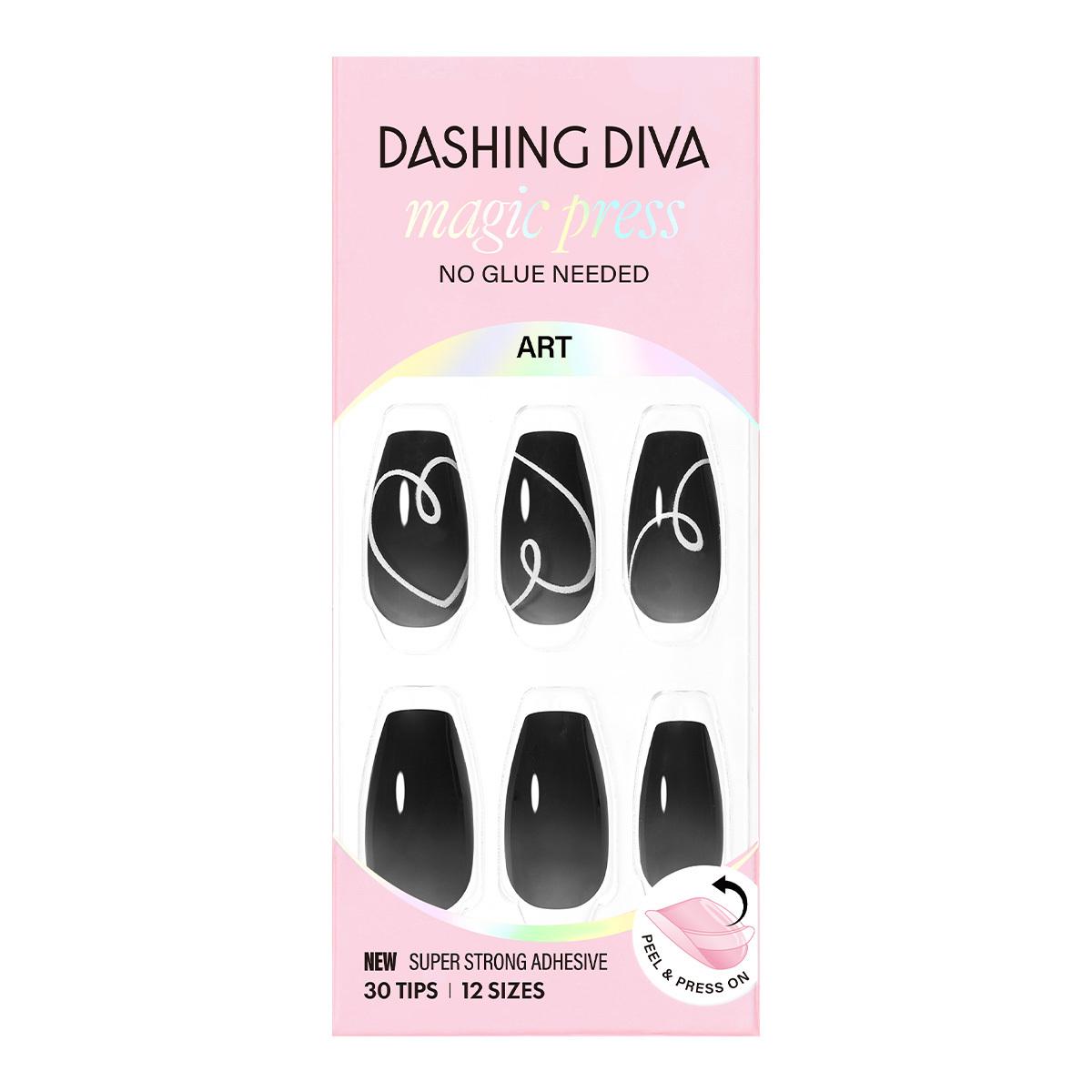 

DASHING DIVA Magic Press Nail/Pedi 62 types Drawing Heart