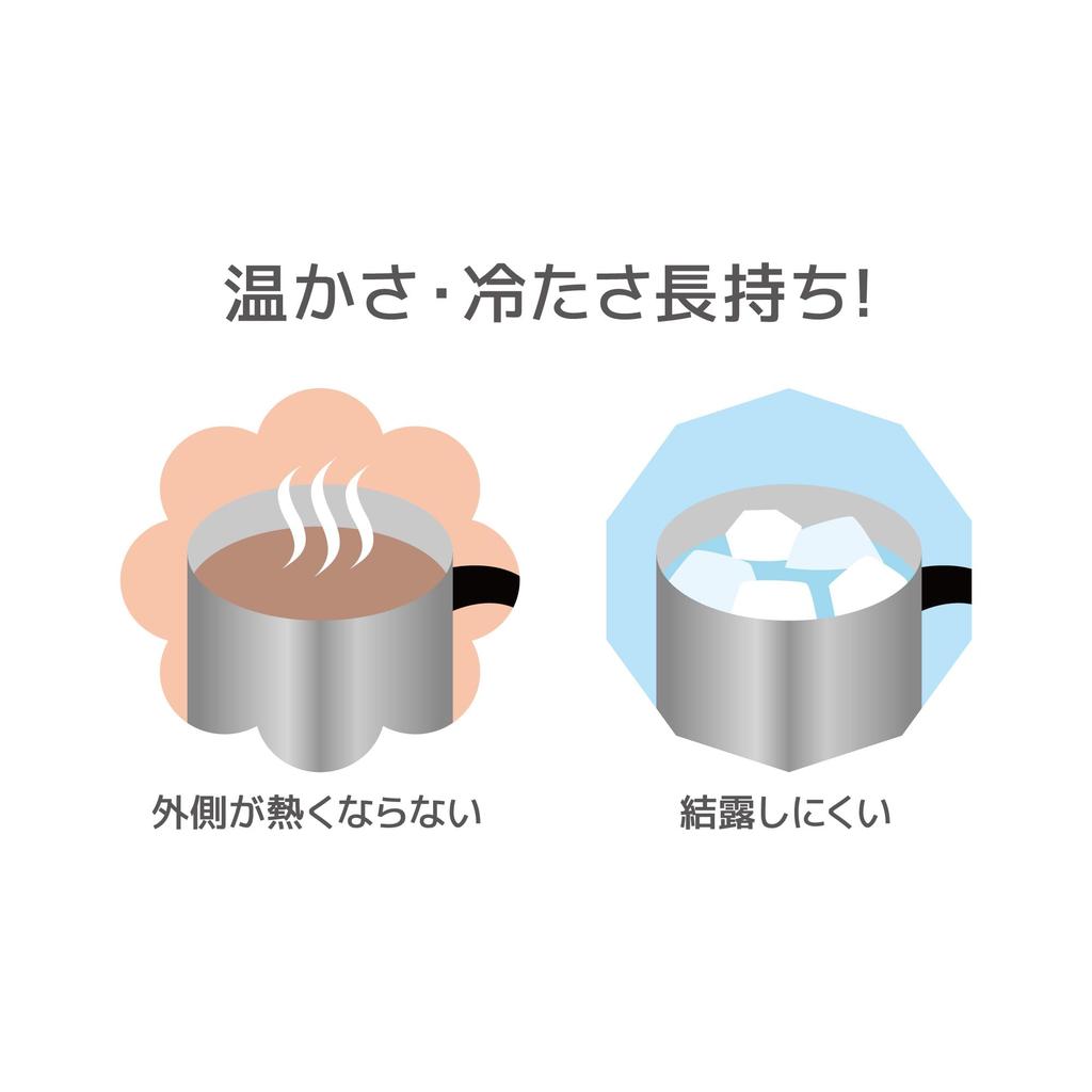 Thermos Vacuum Insulated Mug, 350ml, Stainless Steel, Matte Black, JDG-352C, SMT