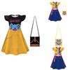 Kpop Demon Hunters Girl Dress With Cartoon Pleated Fabric For Children 110-160cm