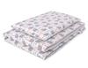 Double-sided 2-piece Cotton Children's Bedding - Gray Hedgehogs