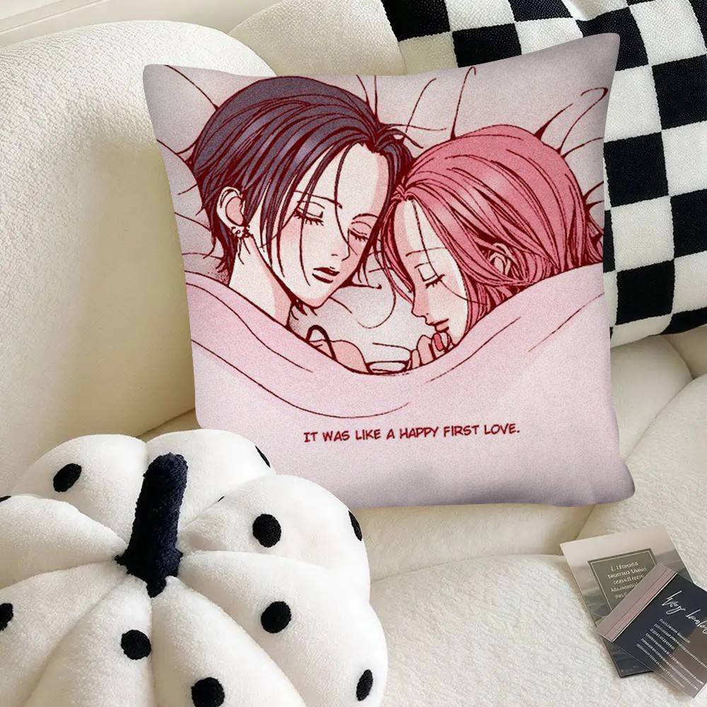 Oosaki Nana Japanese Anime NANA Pillow Case Square Pillow Bedroom Sofa Leisure Comfort Cushion Car Home Decoration