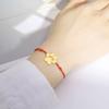 Cazador Stainless Steel Cute Dog Cat Paw Foot Print Charm Bracelets for Women Gold Color Wax Rope Bracelet Gift 2026