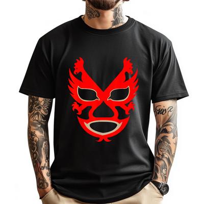 Dos Caras Lucha Libre Mexicaanse Worstelaar Legende Luxe T-shirt T-shirt Man