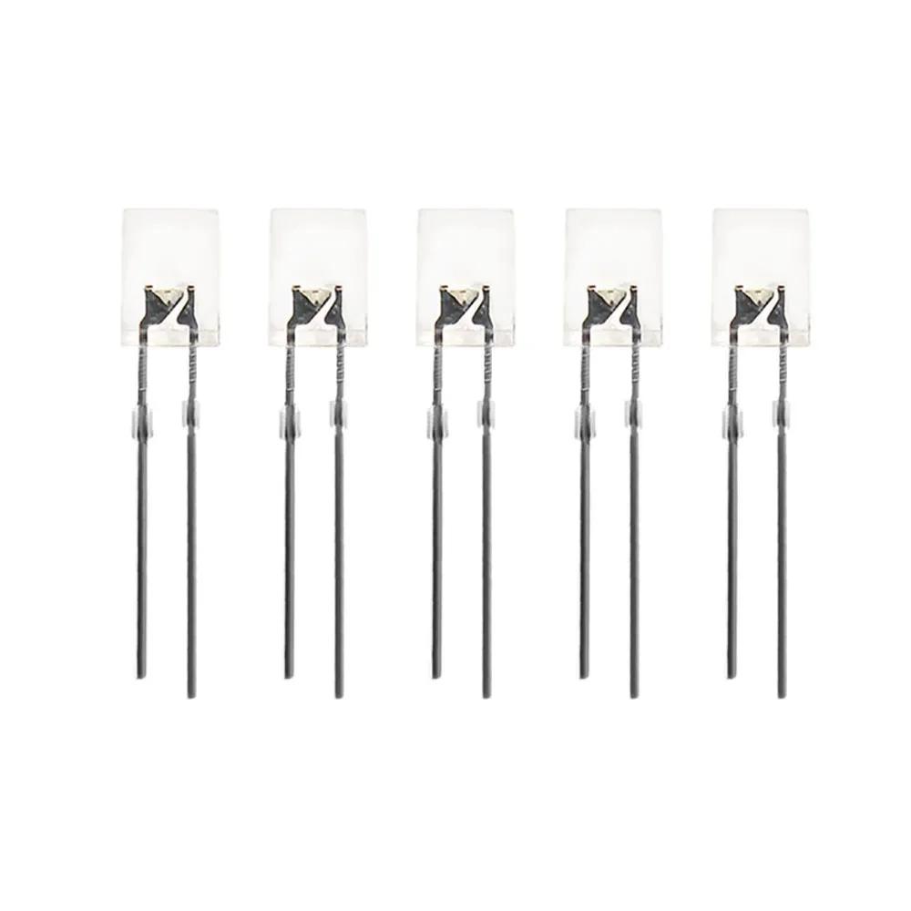 100 STÜCKE Quadratische Leuchtende LED Diode 2X5X7mm LED Diode 2*5*7mm Rot Gelb Grün Blau Weiß Dioden für DIY Elektronik-Kit