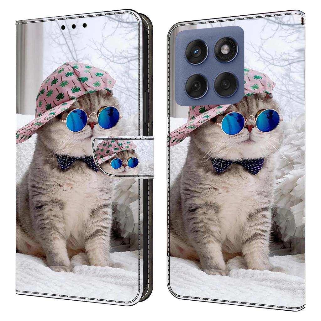 For Motorola Edge 60 Pro 5G Wallet Case Pattern Printing Stand Leather Flip Phone Cover
