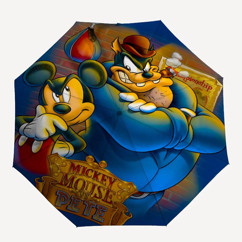 

1pc Mickey Mouse Home Essential Cute Cartoon Umbrella, Portable Folding Umbrella with Durable Iron Frame 8 Ribs, a0821004