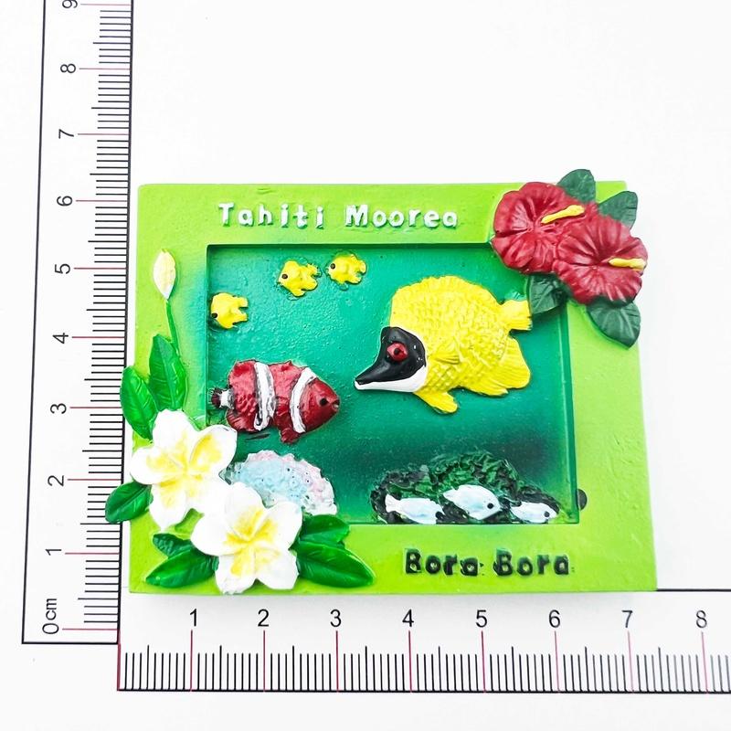 

France Tourism Souvenirs Fridge Magnets Home Decor Tahiti Paris Travelling Fridge Magnetic Stickers Wedding Gifts