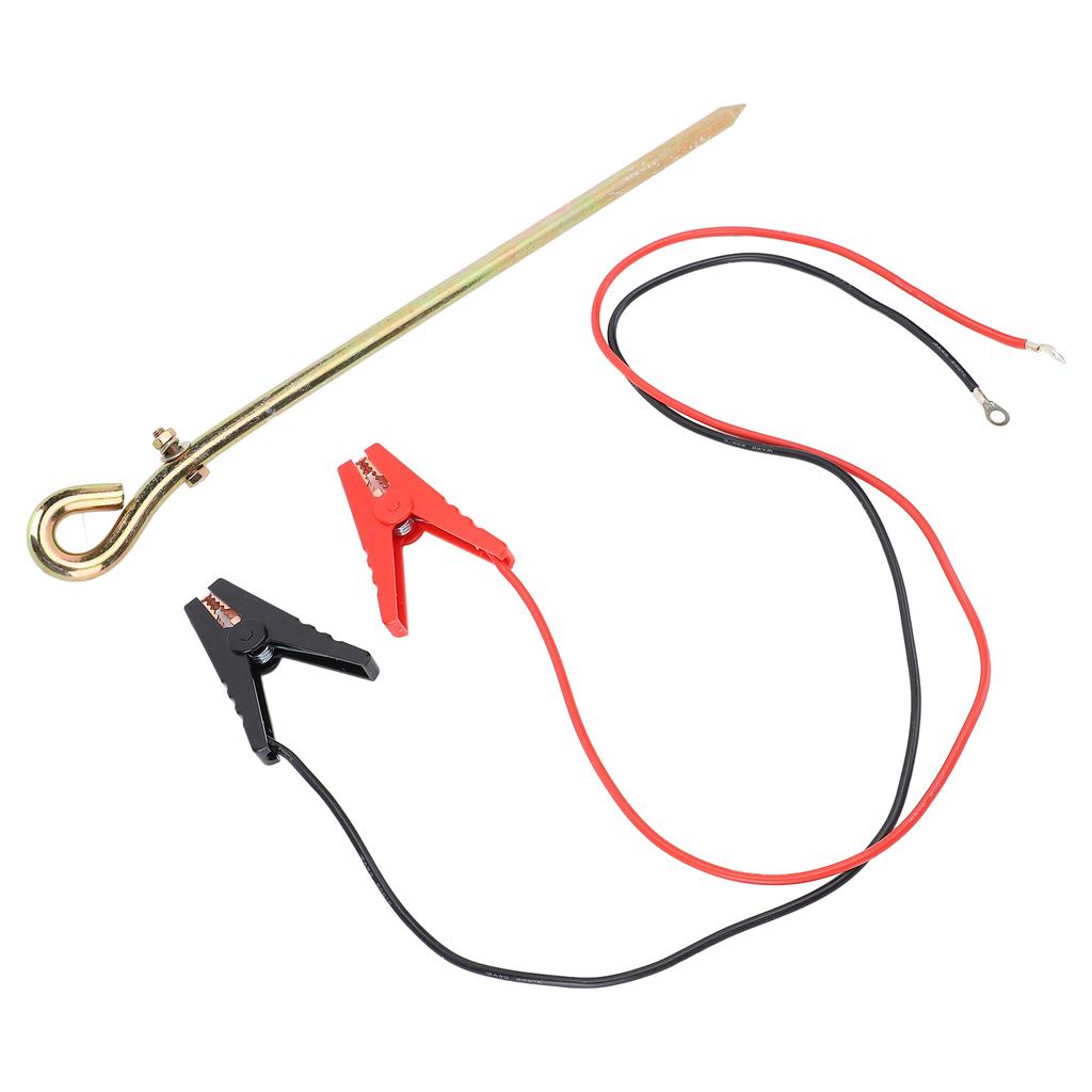 Electric Fence Wire Grounding Rod Solar Electric Fence Charger Wire with Crocodile Clip for