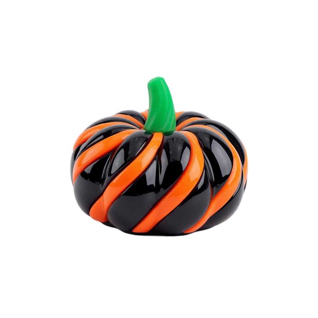 3D Printed Pumpkin Twist Puzzle Toy Stress Relief Fidget Spinner Desk Toy for Adults and Kids Durable Plastic Construction