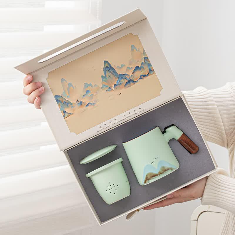 

Yuzhuxun Ceramic Office Cup Gift Set
