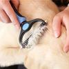 Double-sided Pet Comb | Anti-knot Tool for Dogs and Cats - Efficient Grooming Brush for Thick Curly Long Coats