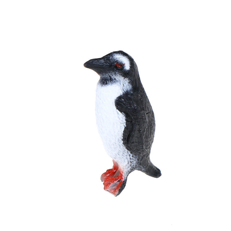 8Pcs/Set Plastic Ocean Animal Small Penguin Figure Model Toy