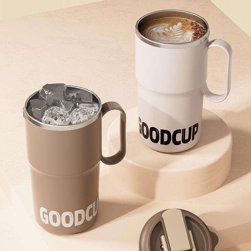 VALE A PENA COMPRAR Caneca Térmica de Aço Inoxidável 304 de Parede Dupla com Alça e Canudo Portátil de Grande Capacidade Copo Térmico para Água Copo de Café