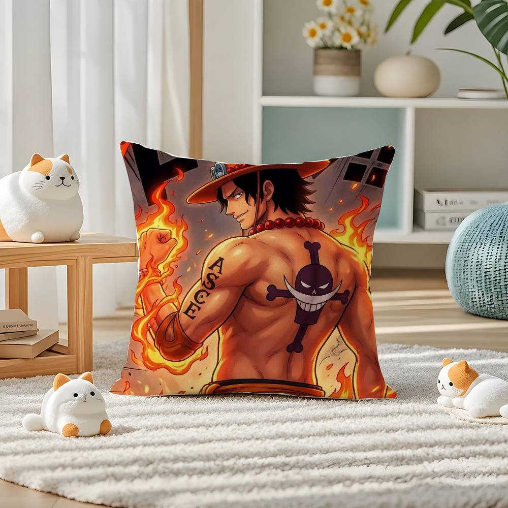 One Piece Boa Hancock Anime Plush Pillow Cover Soft Short Plush Cushion Cover For Sofa Bedroom Home Decor Gift Decoration
