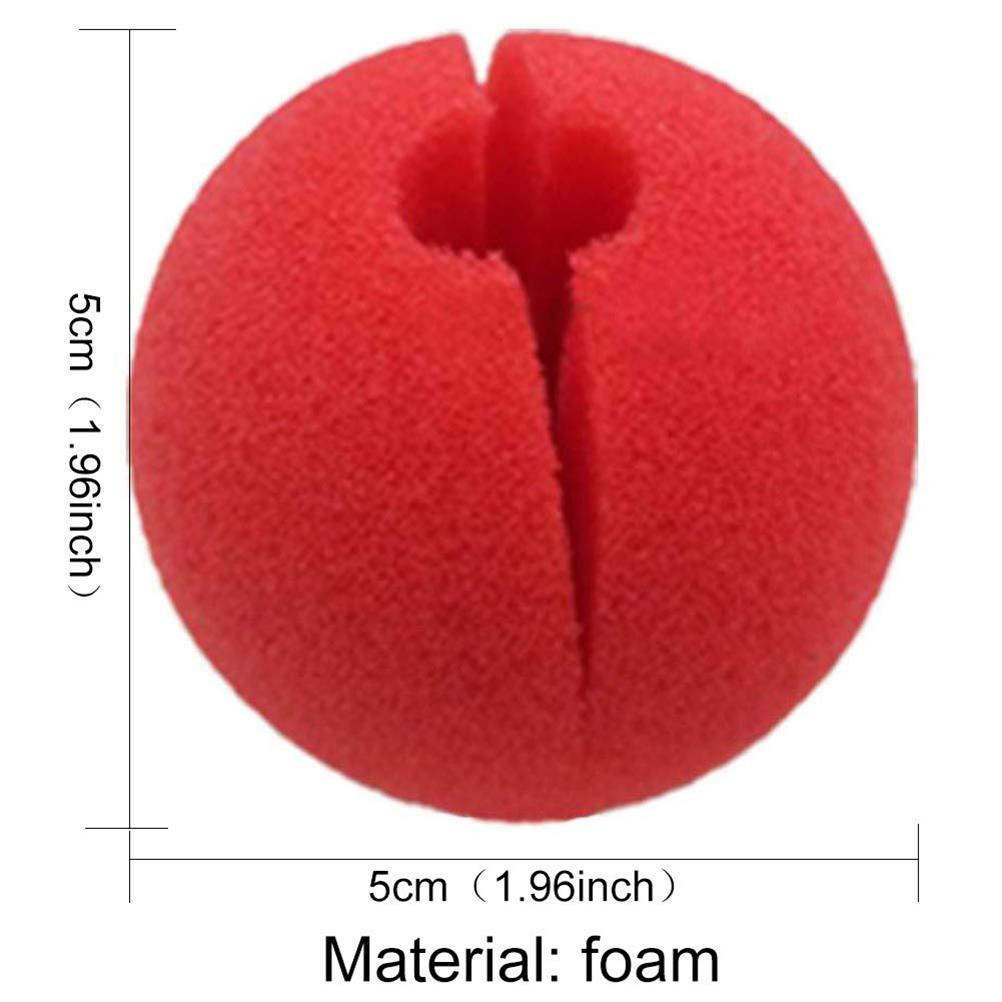 30Pcs Red Clown Noses Foam Clown Noses Cosplay Red Clown Nose for Halloween Christmas Costume Party