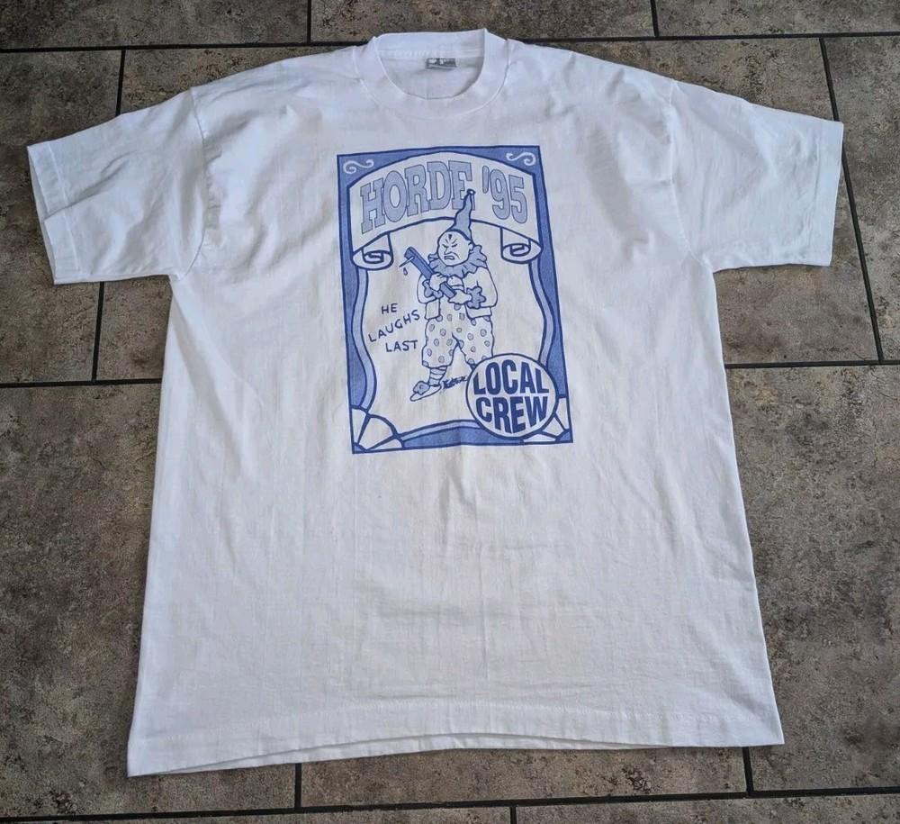 Vintage 1995  The Horde Festival Local Crew Shirt Unisex Concert S to 5XL SG577 Unisex T-Shirt XXL