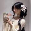 Fashion Girls Barrettes Hairpin Lovely Bangs Buckle Hairclip New Simulated Lily Flower Hair Clips