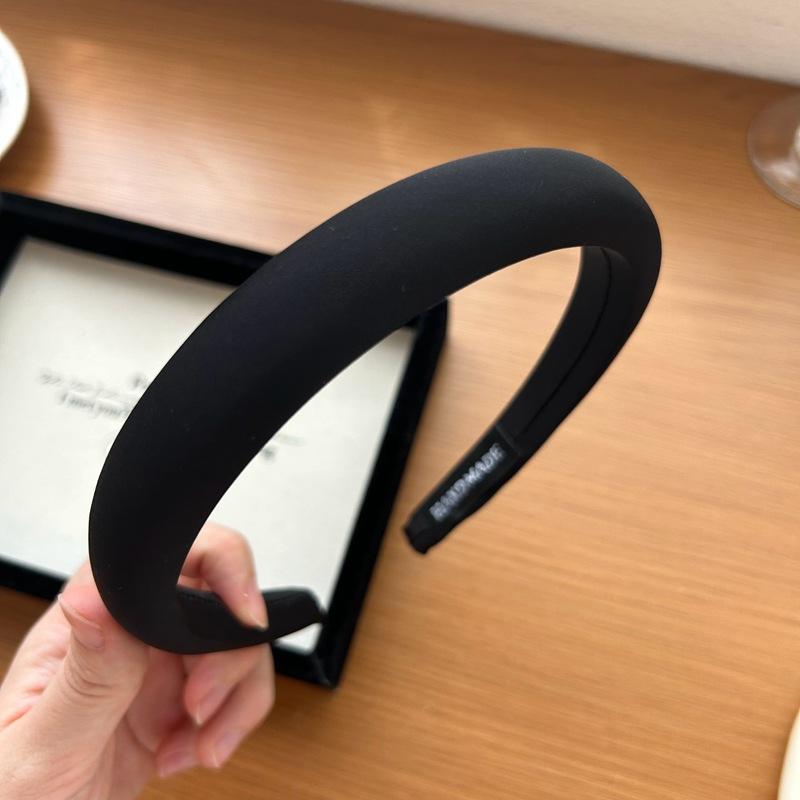 Korea Solid Color Headbands For Women White Hairband Adults Sponge Head Bands Girls Black Hair Hoop Jewley Accessories