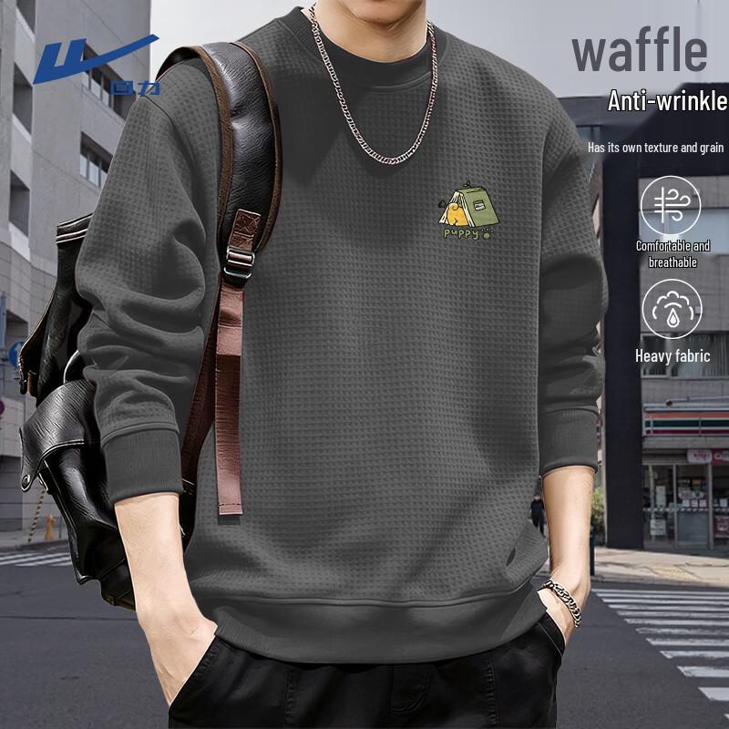 Warrior Unisex Heavyweight Waffle Knit Crewneck Sweatshirt