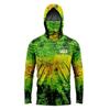 Magliette da Pesca a Maniche Lunghe da Uomo con Protezione Solare, Cappuccio e Maschera, Abbigliamento da Pesca All-in-one, Pesca, Caccia, Campeggio, Pesca Sportiva, T-shirt Nuova