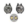Car LED Fog Lights Fog Lamp For Toyota Yaris 2006 2007 2008 Harness Wiring Cover Grille Halogen Angel eyes DRL