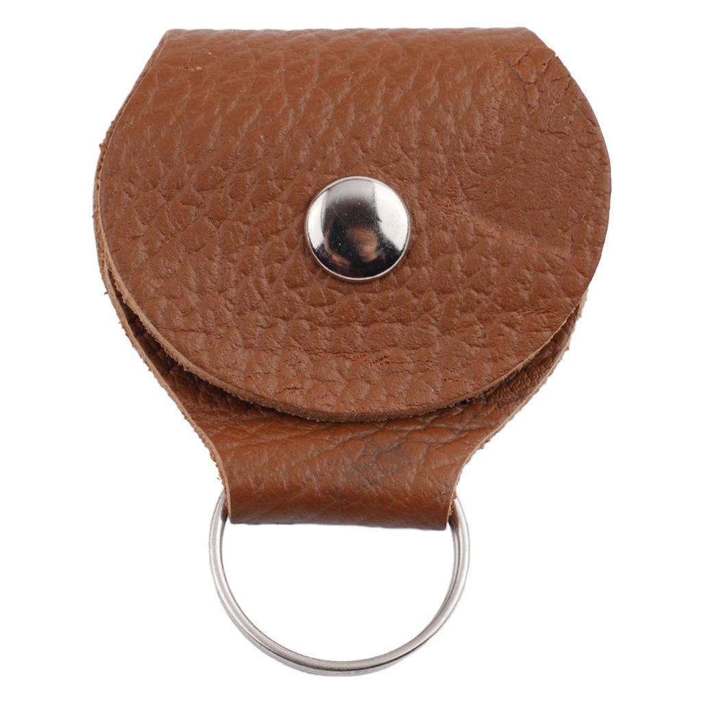 Guitar Picks Holder Bag PU Leather With Key Chain PU Leather New Useful