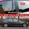 Glossy Piano Black Car Door Center Column Window Middle B C Pillars Post Cover Trim Mirror Effect For BMW 3 Series E90 2004-2012