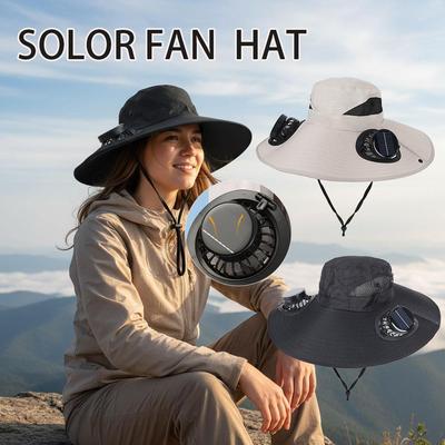 Solar Fan Hat Large Shawl Sunscreen Neck Protection UV Protection Outdoor Leisure Mountaineering Cap Men Waterproof Fisherman