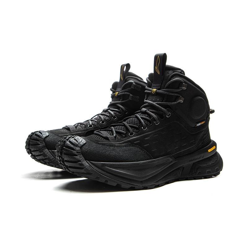 LiNing CF Su Xingshan I LEATHER HI High-Top Hiking Shoes Unisex Night Black AHTU015-4