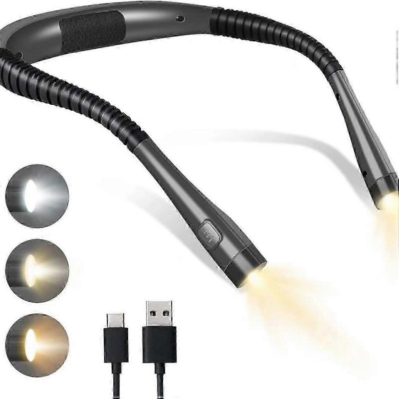 Akumulatorowa lampka do czytania na szyję USB Glocusent LED Regulowana ochrona oczu Do czytania w nocy Karmienia piersią