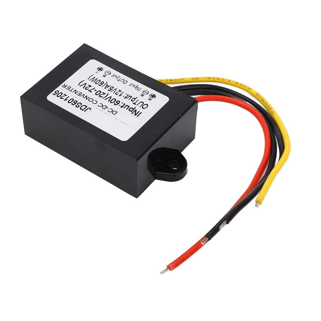 DC to DC Conventer Buck Adjustable 60V(20?72V) to 12V 5A PP Shell Epoxy Resin Power Supplies