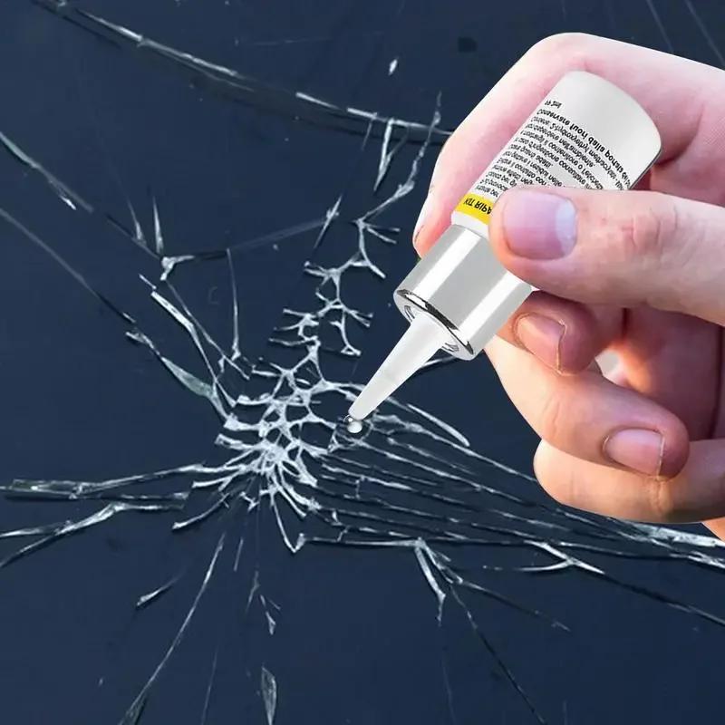 2PCS Windscreen Crack Quick Repair Fluid Scratch Remover Glue Crack Repair Restorer Car Wax Remover Car Glass Repair Tool