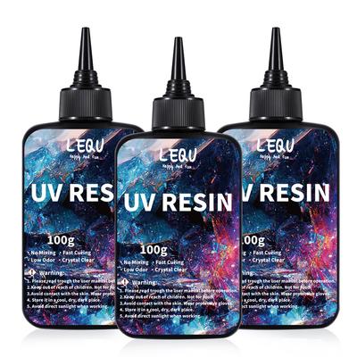 100 G UV Resin Glue Bonding and Soldering UV Glue Set Fast Drying Resin Glue For Bonding Glass Metal Wood DIY Crafts Decoration