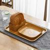 Chinese Melamine Wood Grain Square Snack Tray