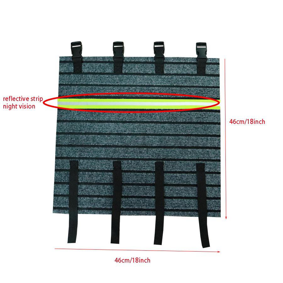 Non-Slip Reflective Stair Cover with Adjustable Fit & Dirt-Proof Mat
